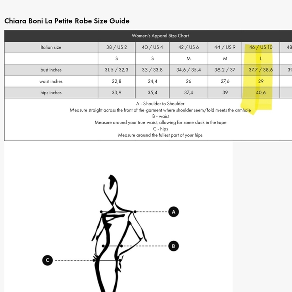 La Petite Robe di Chiara Boni - Naima US 10 FR 46 NWT - Picture 16 of 16